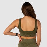 Flatter sports bra washed olive