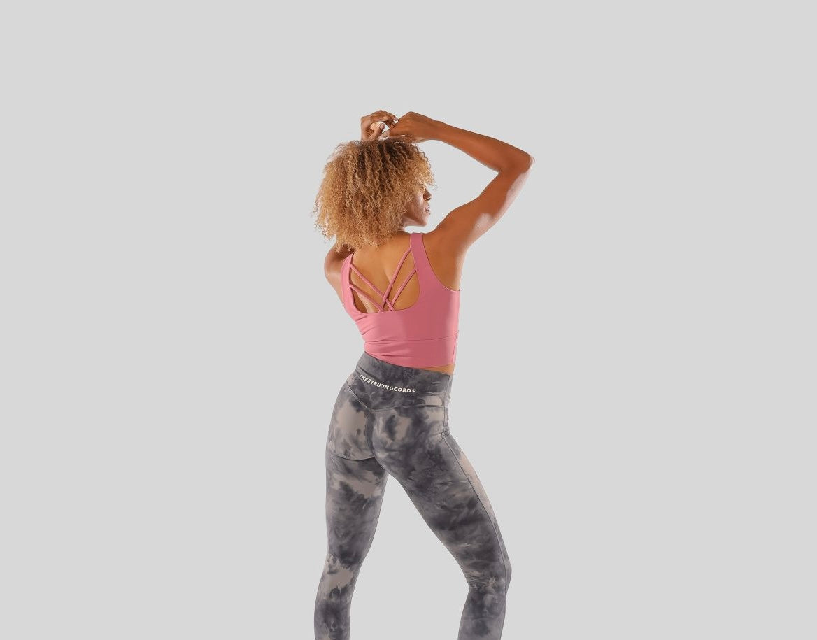 Tie dye leggings asphalt grey