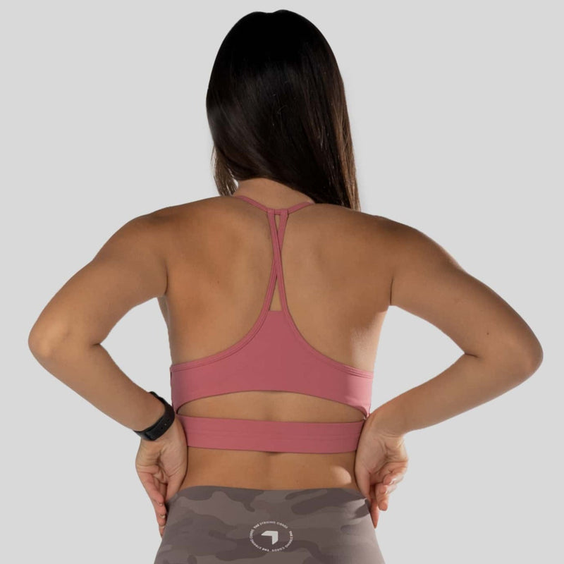 Lined sports bra pink